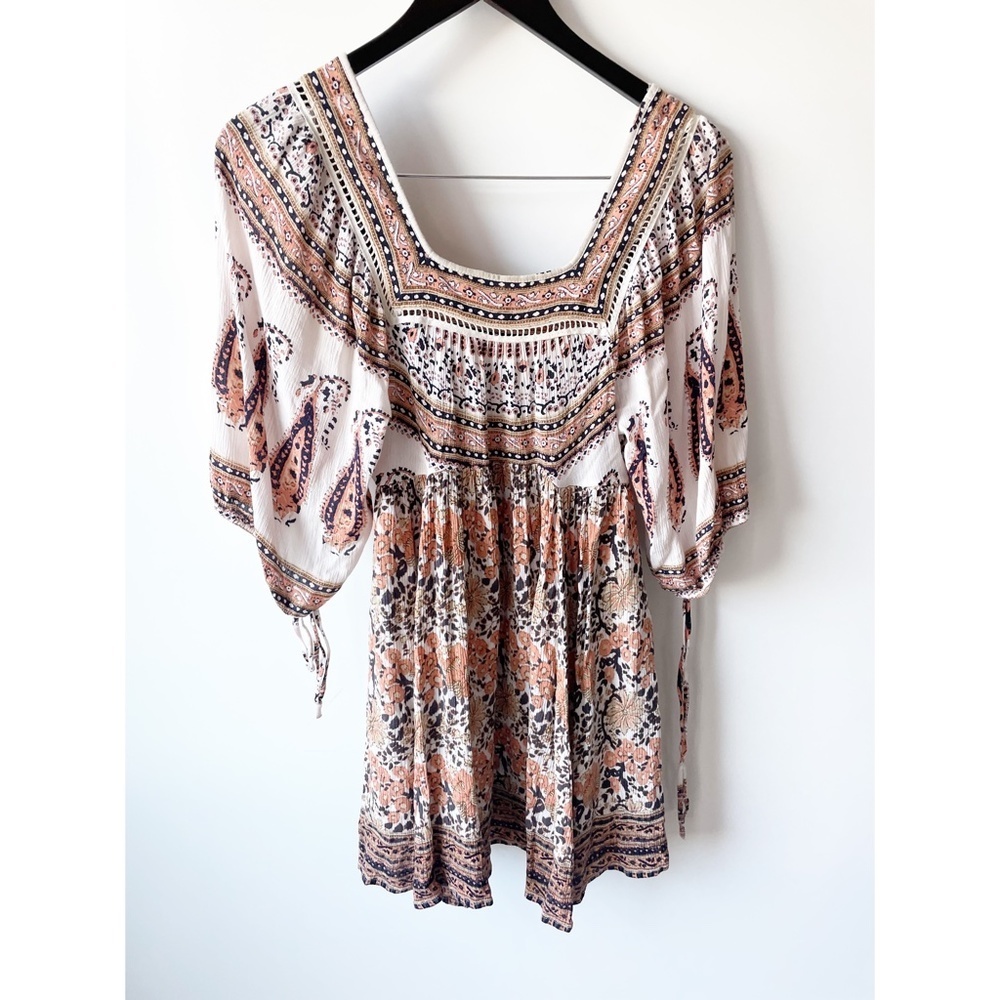 Free People Midsummer Dream Boho Mini Dress XS - Picture 4 of 7